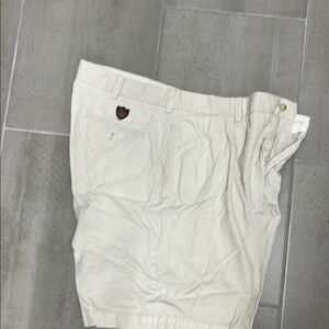 Polo by Ralph Lauren Men's Off-White Flat Front Shorts